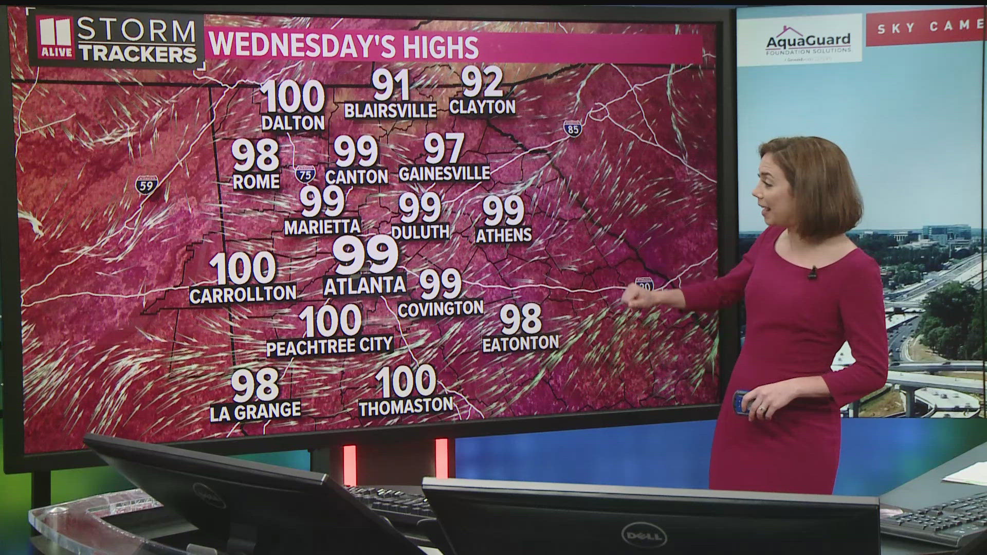 Wednesday's high temp in Atlanta could tie the record from 1948.