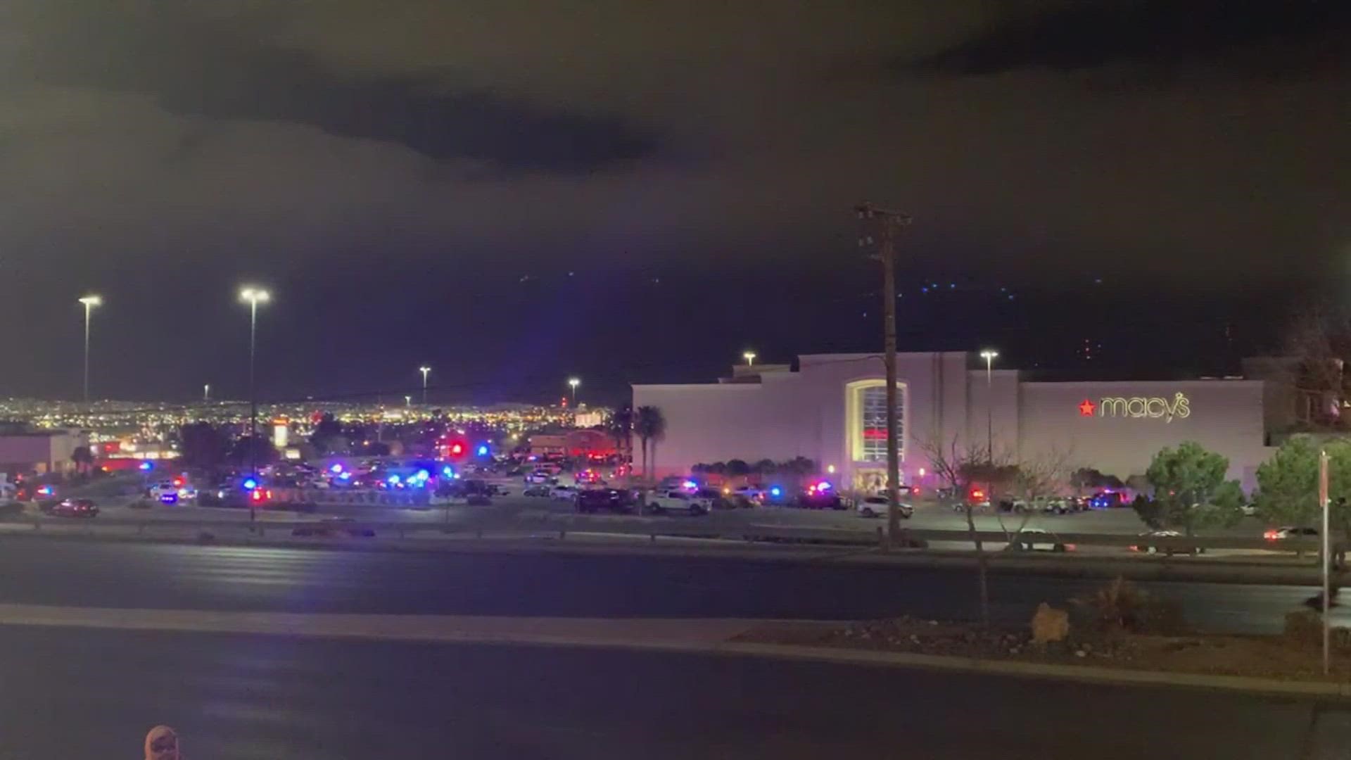 The shooting happened in a busy shopping area and across a large parking lot from a Walmart where 23 people were killed in a racist attack in 2019.