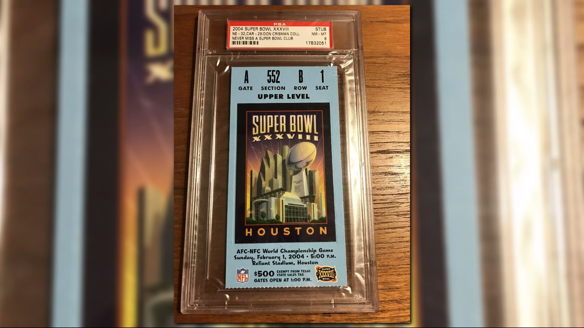 2010 Super Bowl XLIV Game Ticket (PSA)