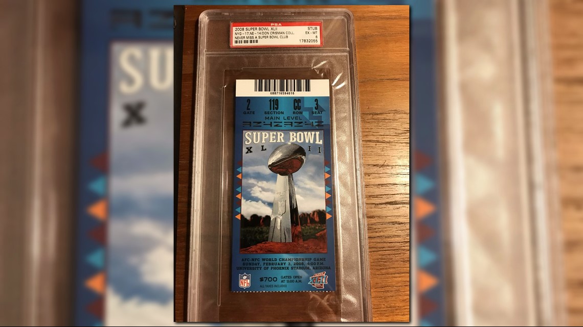 2010 Super Bowl XLIV Game Ticket (PSA)