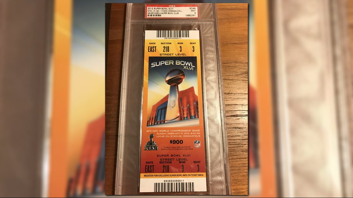 The 2012 Super Bowl Ticket