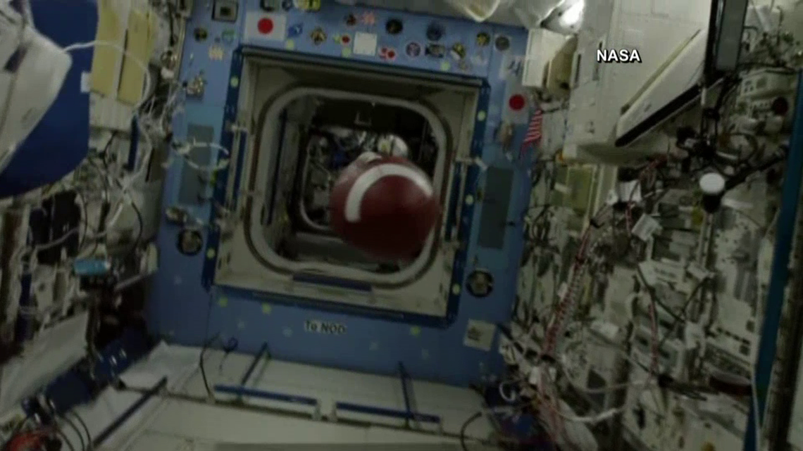 ISS astronaut throws longest Hail Mary pass ever