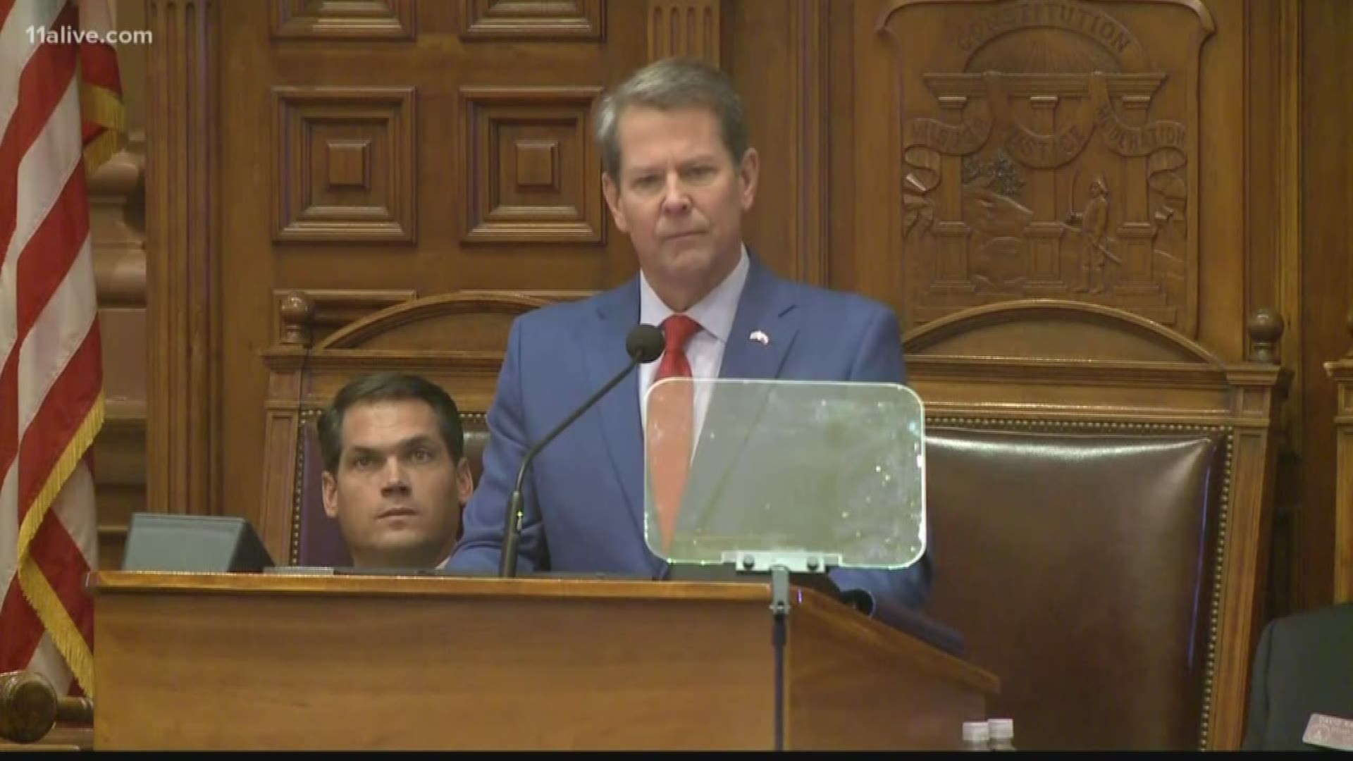 Gov. Brian Kemp is delivered his second State of the State address Thursday.