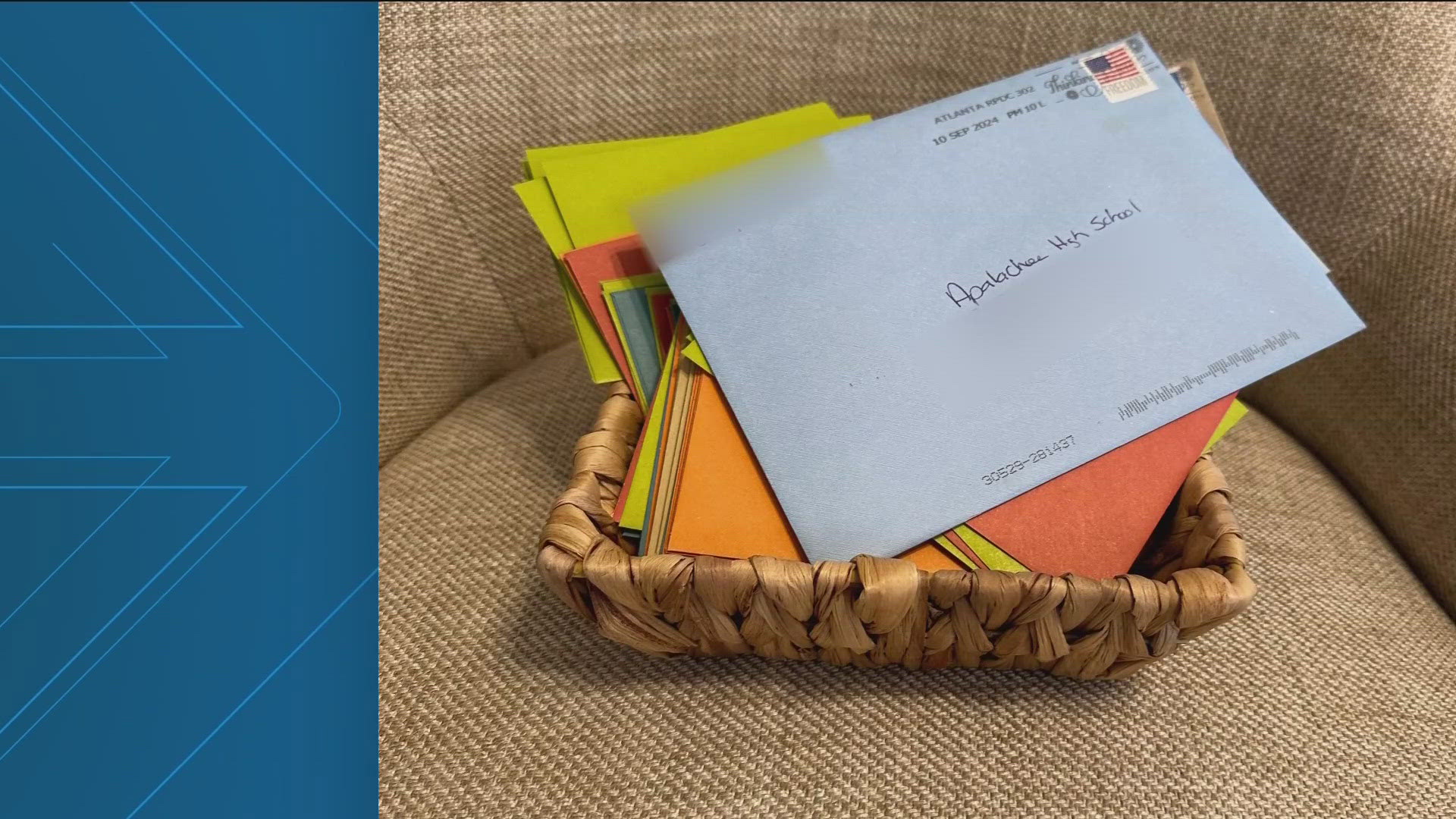 A nearby business is collecting letters for students and teachers as they head back to school next week.