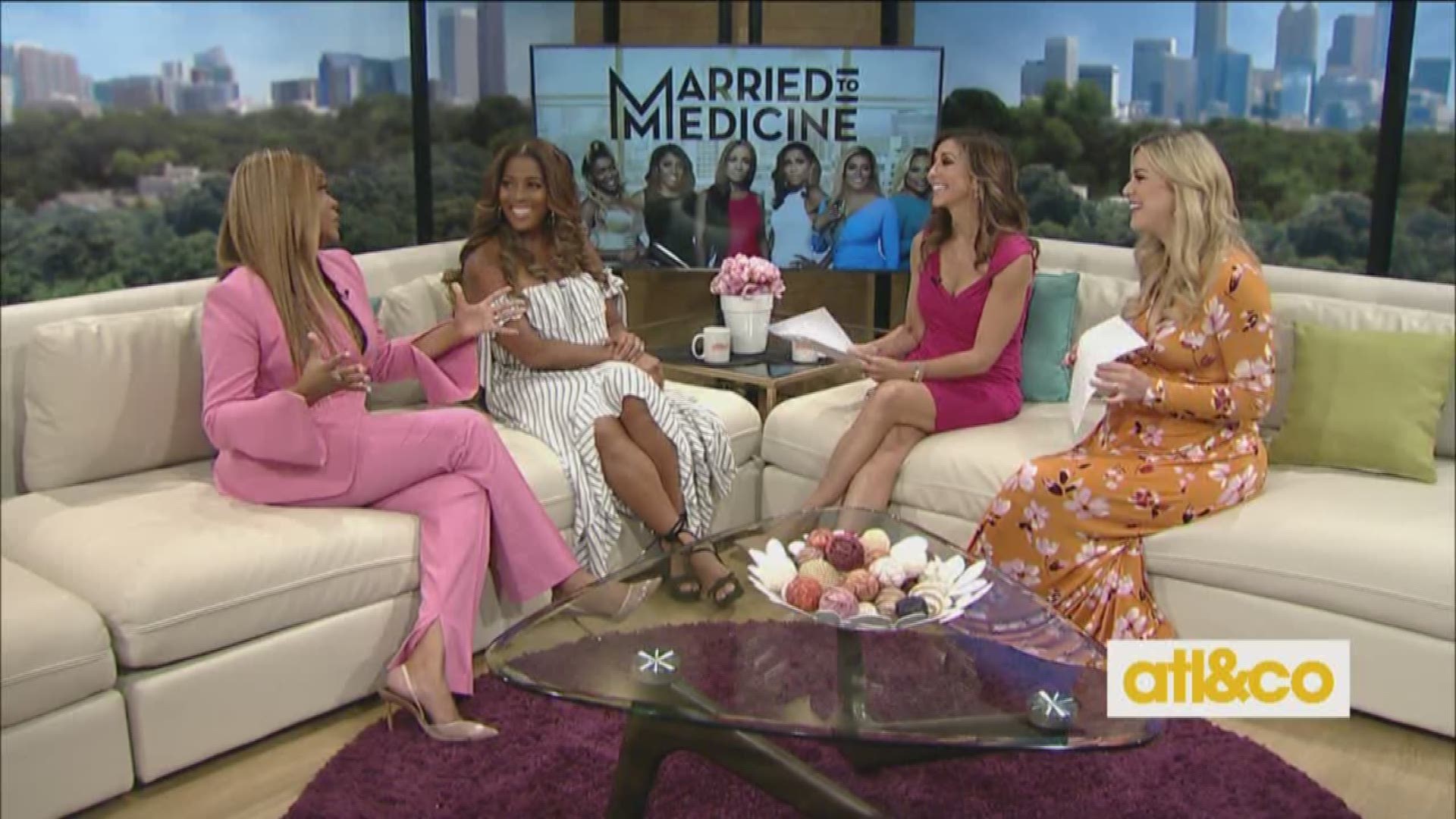 Married to Medicine's Toya Bush-Harris and Mariah Huq join Christine and Cara on 'Atlanta & Company'