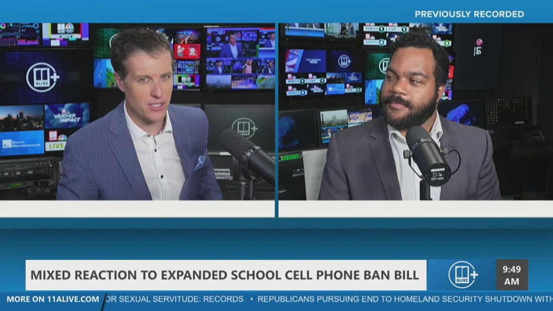 Mixed reaction to expanded school cell phone ban | 11alive.com