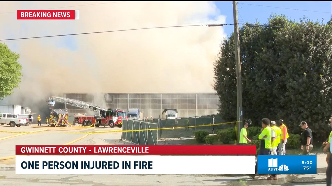 1 person injured in fire at Gwinnett business | 11alive.com