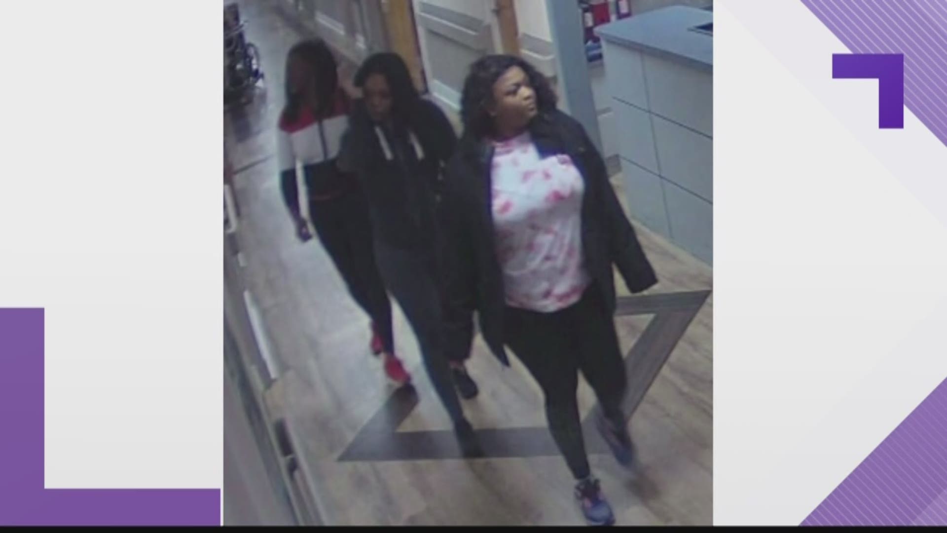 Authorities have released photos and video of three women accused of stealing from a Carroll County nursing home.