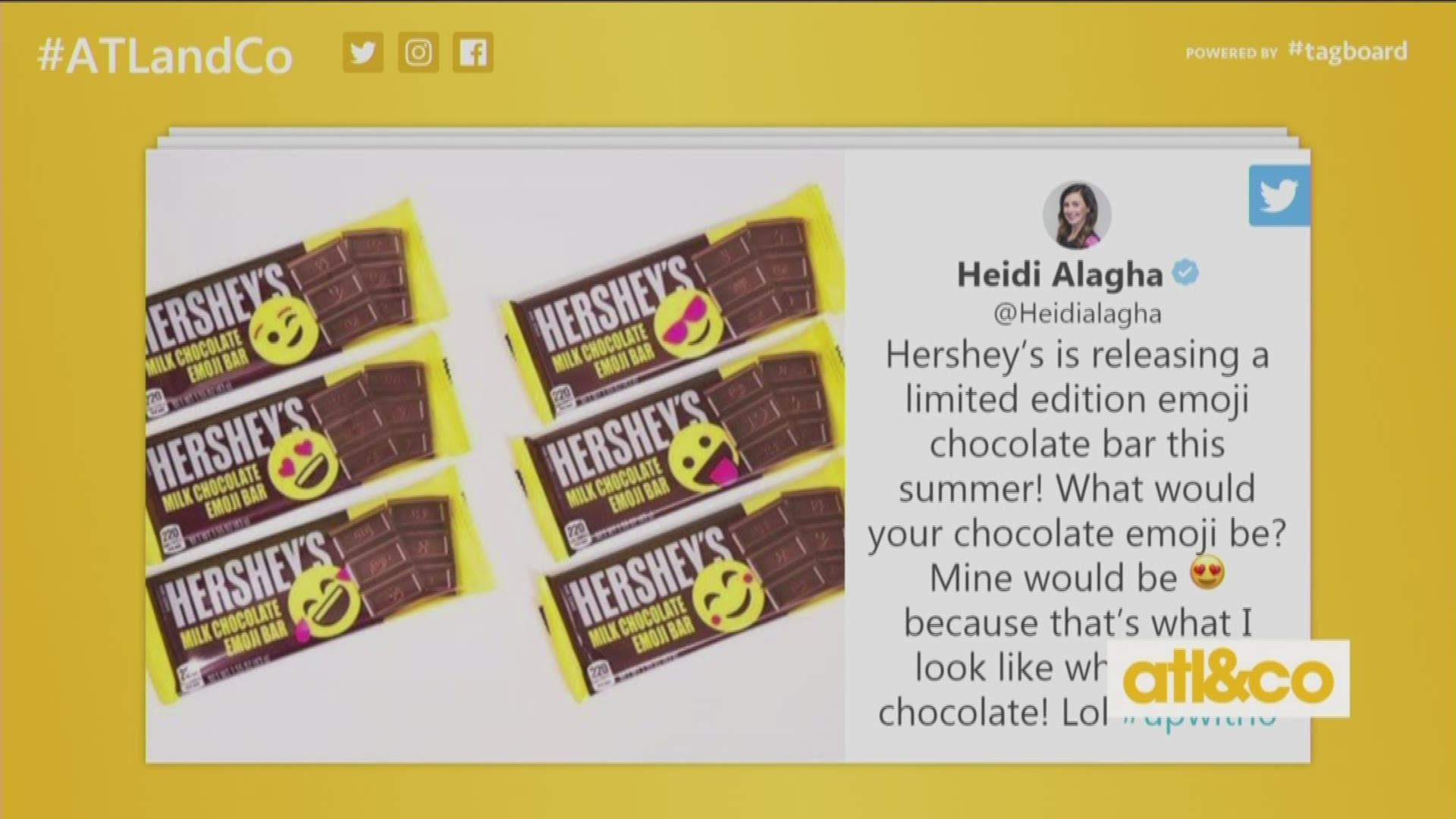 Hershey's debuts a special emoji-etched bar for a limited time.