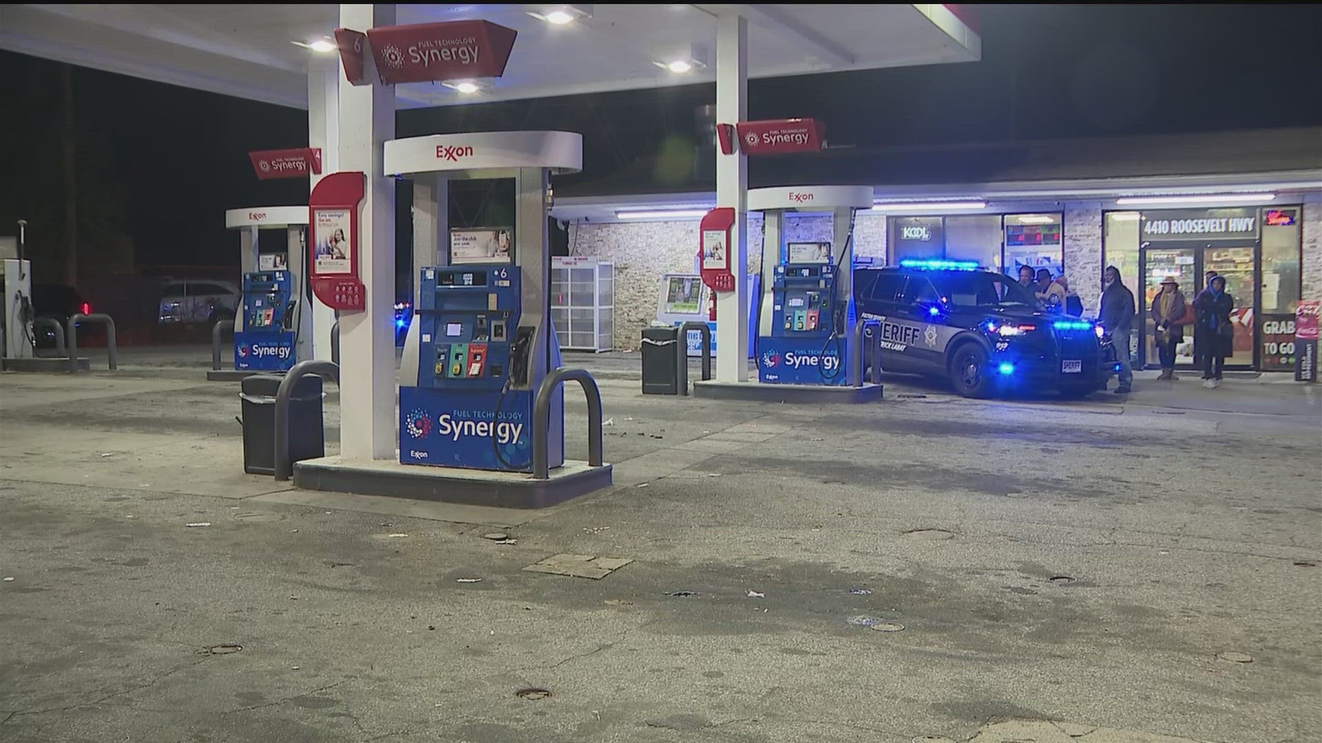 A man is dead after firing shots at officers who were responding to a 911 call in South Fulton Tuesday evening, according to authorities.