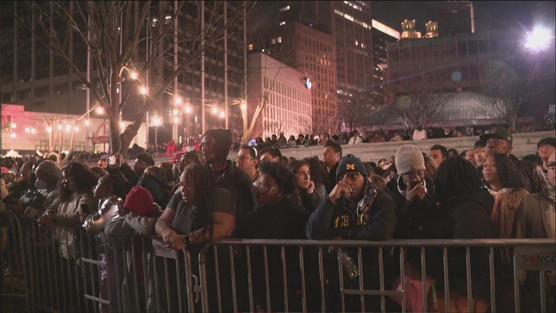 It was the first time the Peach Drop had been held since 2019 due to the pandemic.