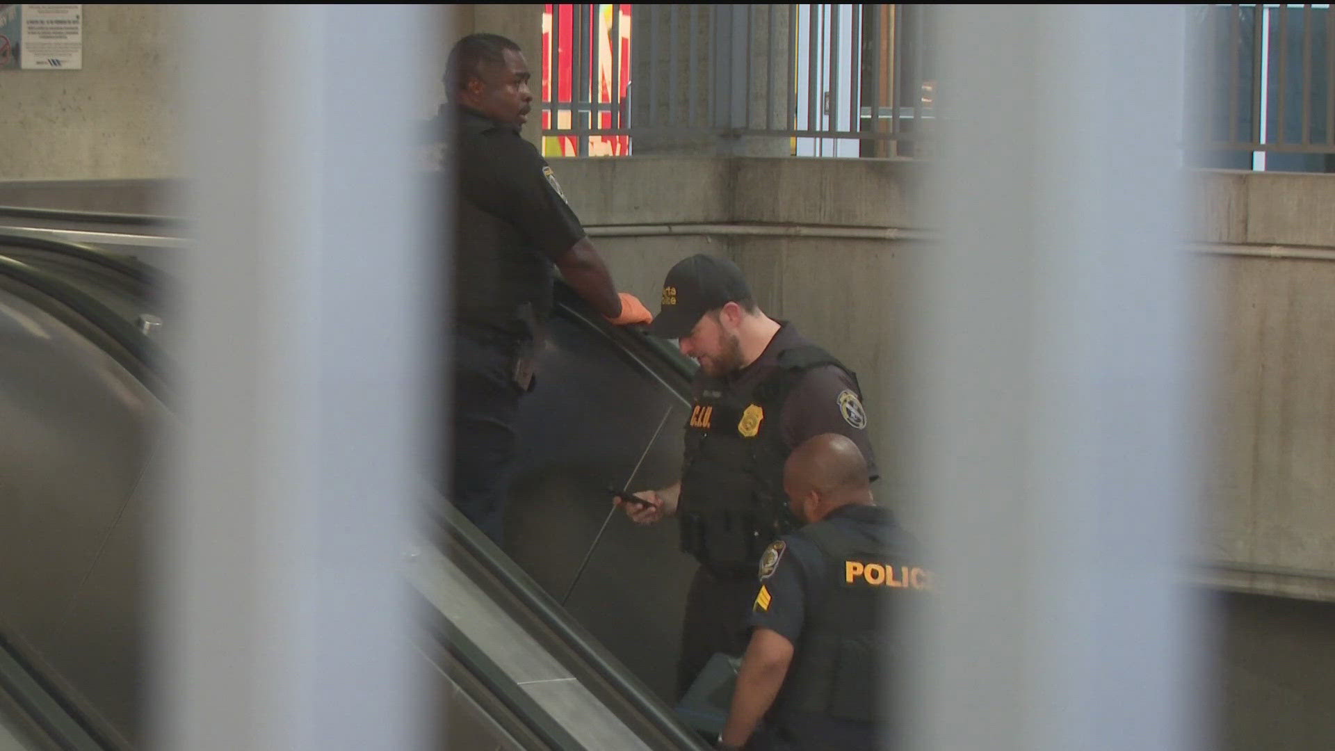 MARTA Police said they responded to the GWCC/CNN Center Station around 5:45 p.m. for a call of a person shot on the eastbound Blue Line train.