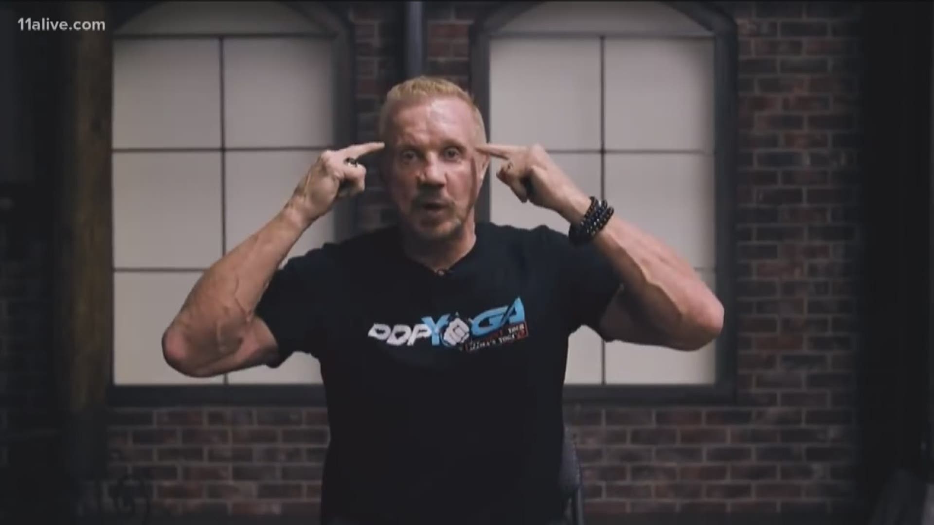 DDP's workout mixes yoga, traditional callisthenics and pro-wrestling personality.