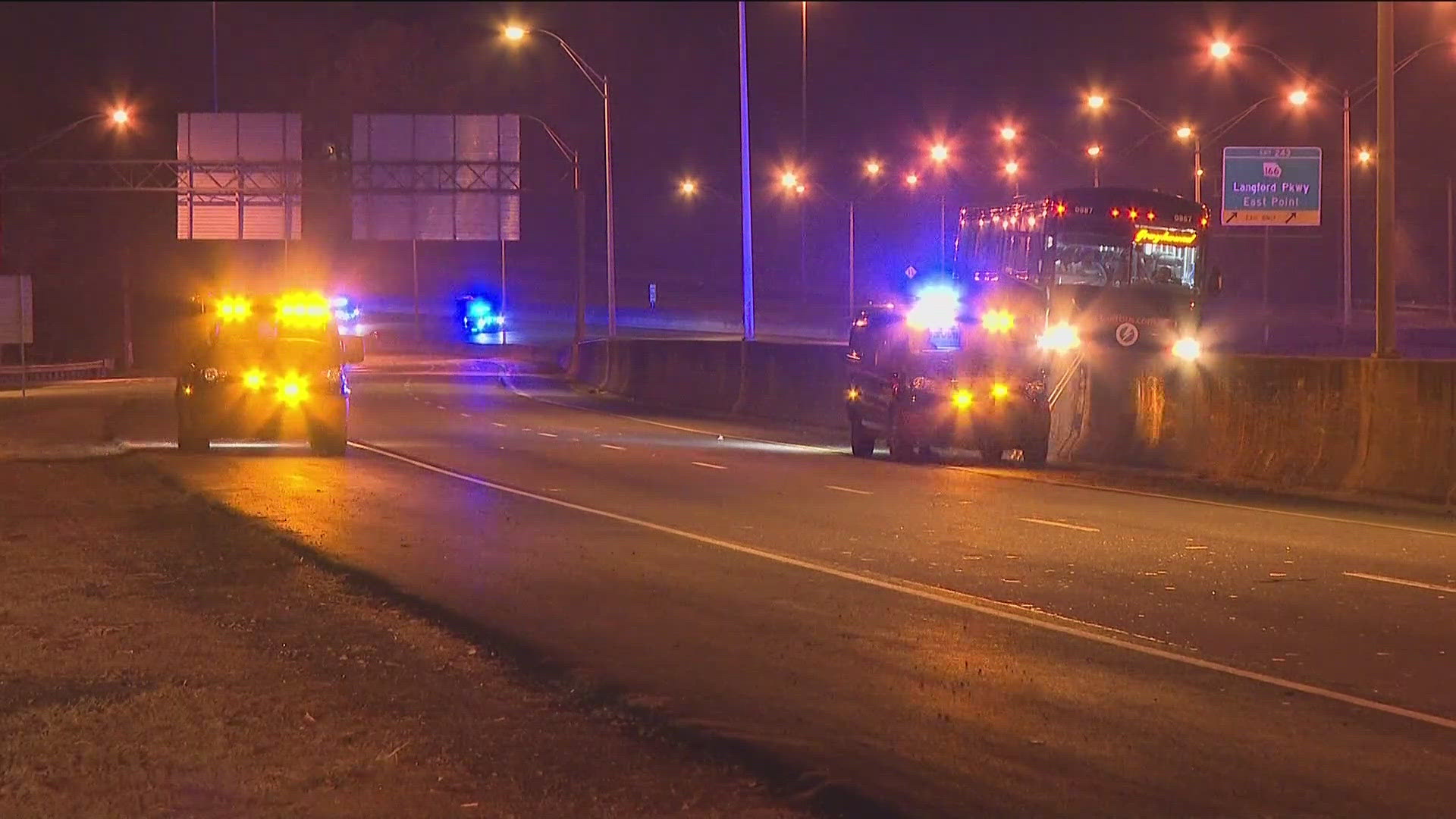 The incident played out Thursday morning on I-75 and an access ramp to Langford Parkway.