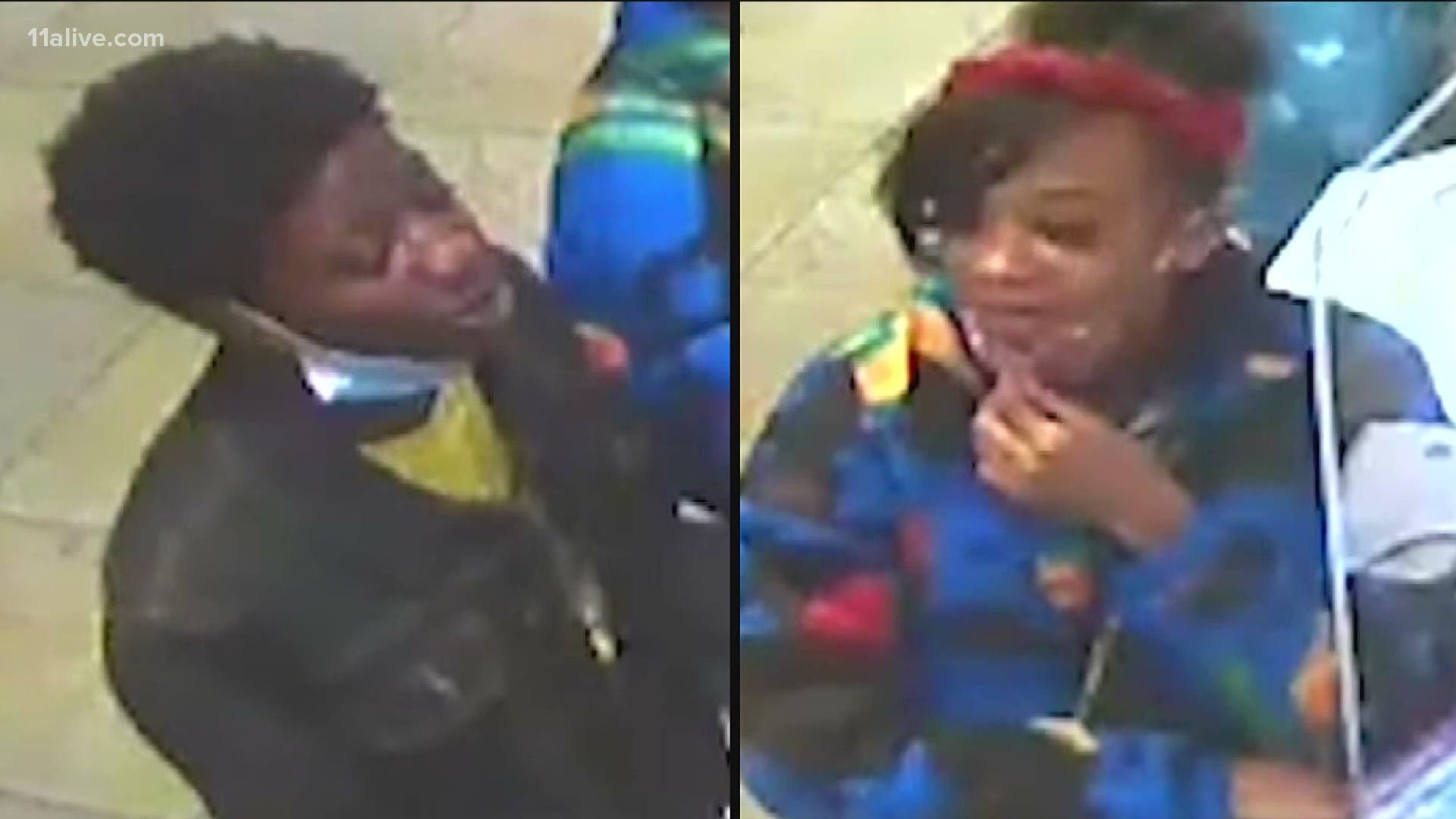 Anyone who recognizes the two people is asked to call police.