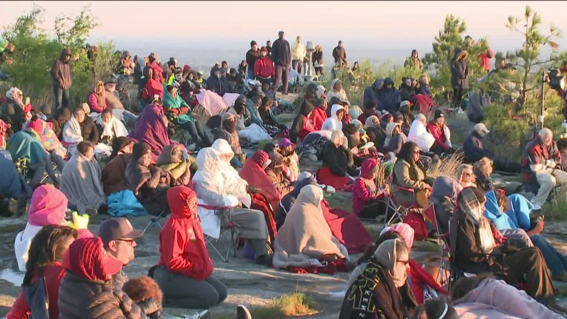 Thousands gather at Stone Mountain Park for Easter Sunrise Service
