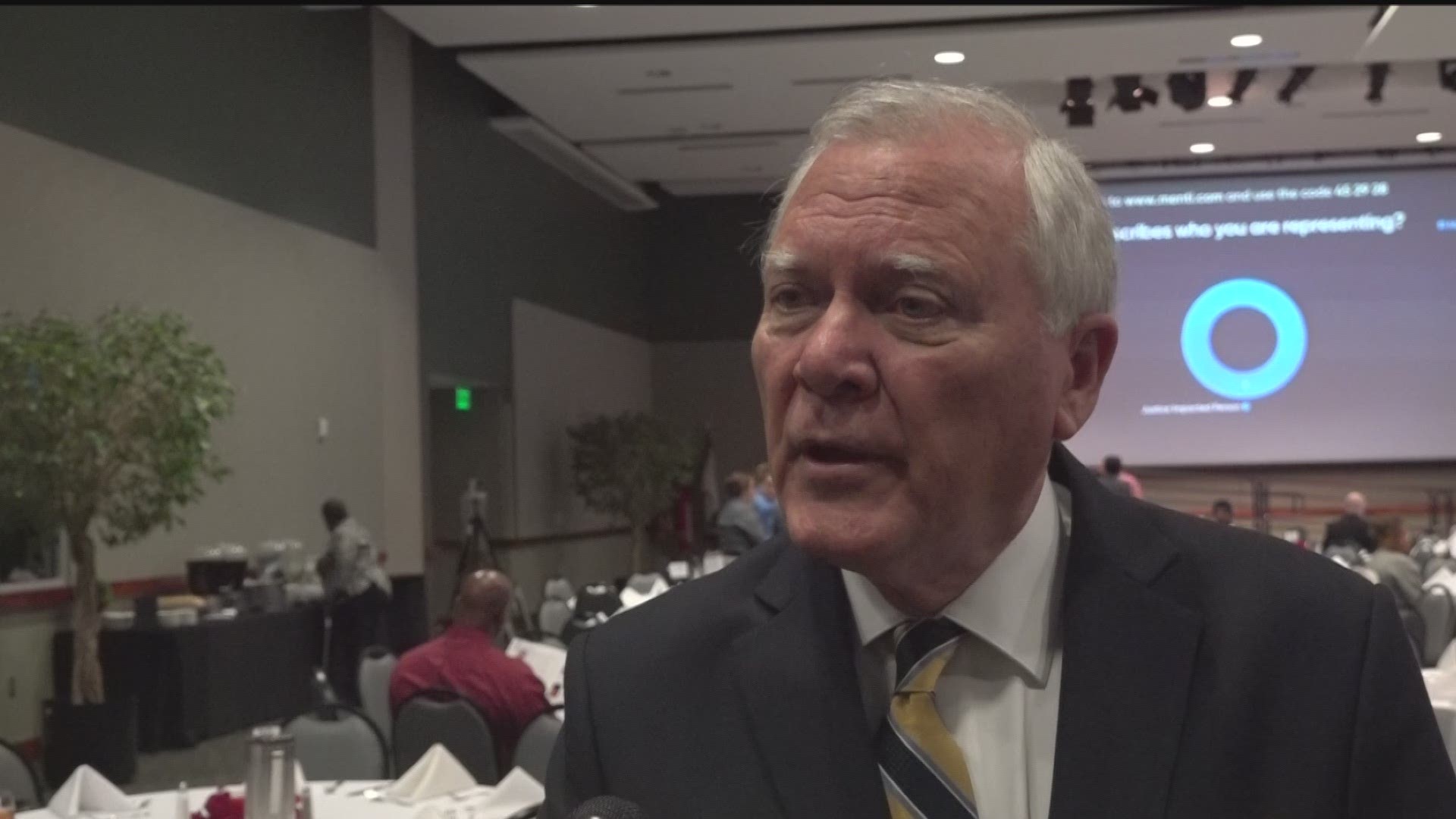 Former Gov. Nathan Deal and former DeKalb County CEO Burrell Ellis were in attendance at a luncheon to discuss criminal justice reform in Georgia.