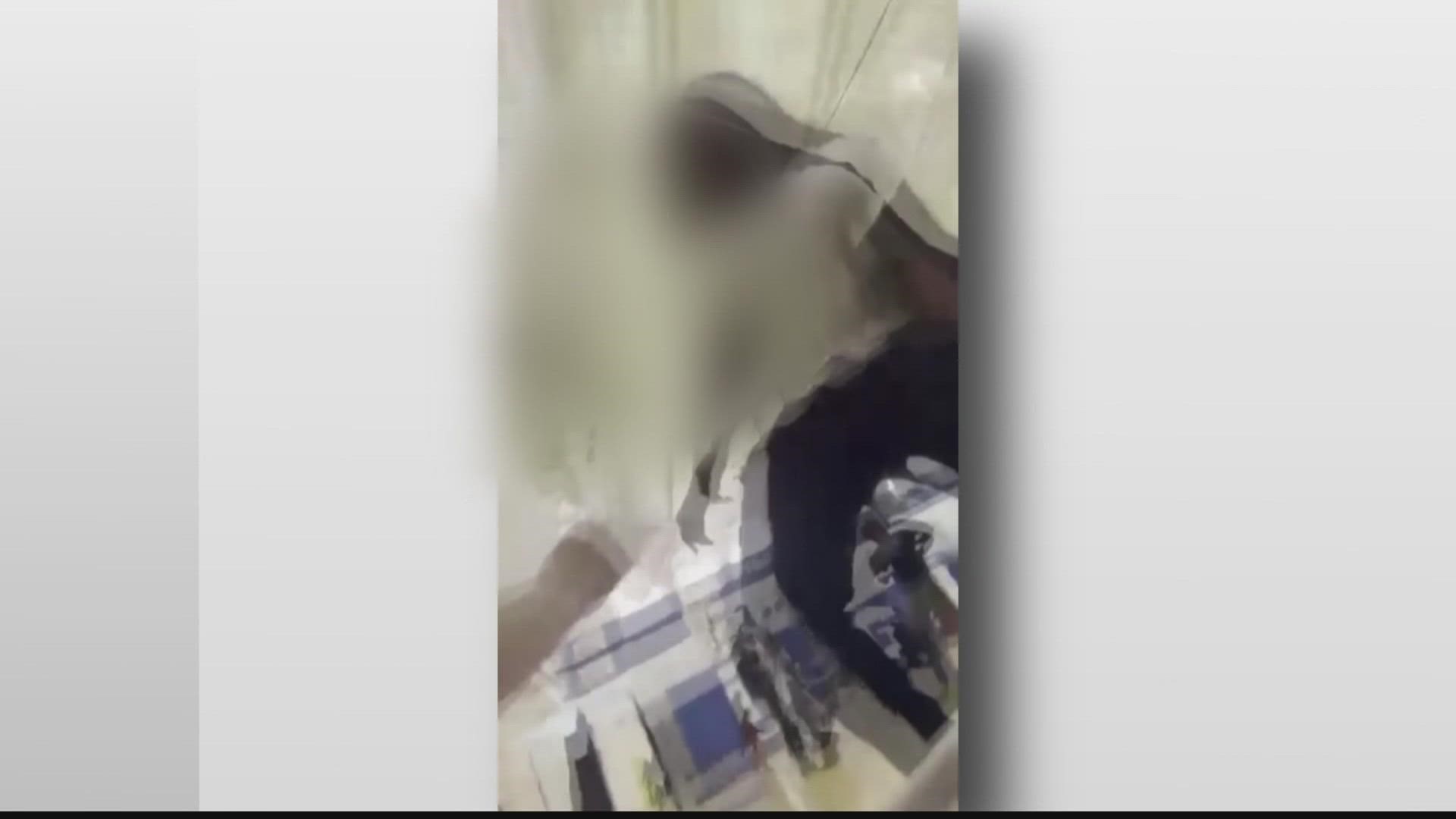 The video shows the Black student then slapping the white students. Parents said the Black teen was punished, but the white teen initially was not.