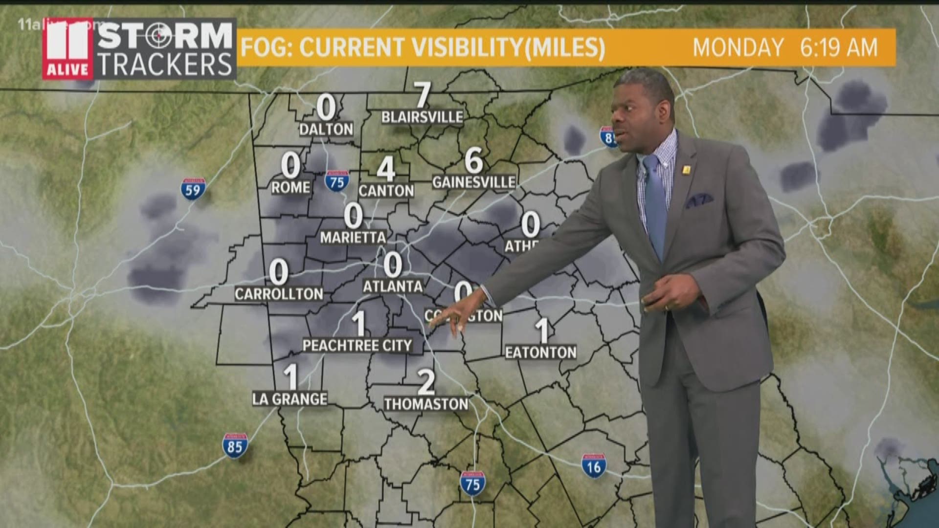 A dense fog advisory has been issued until 11 a.m.