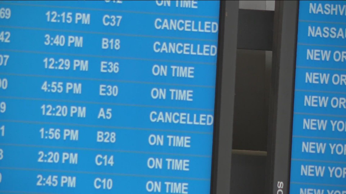 Atlanta airport flight delays and cancellations Delta flights