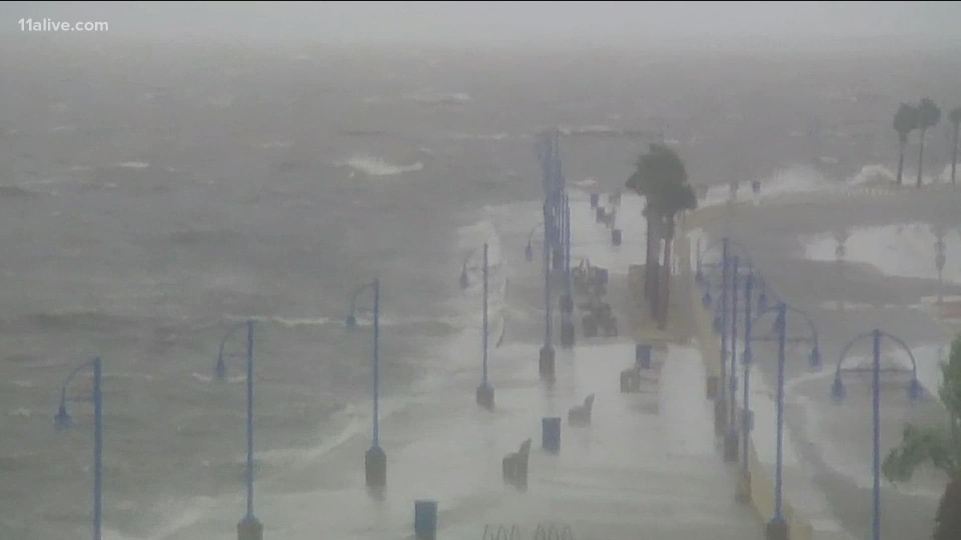 The storm is already beginning to produce effects along the Louisiana coast.
