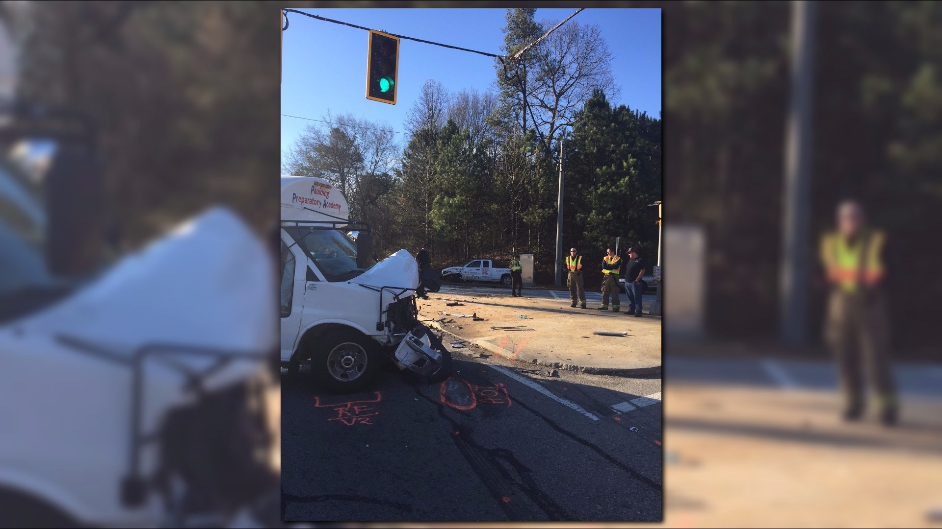 At least 12 taken to hospital after crash involving preschool bus ...