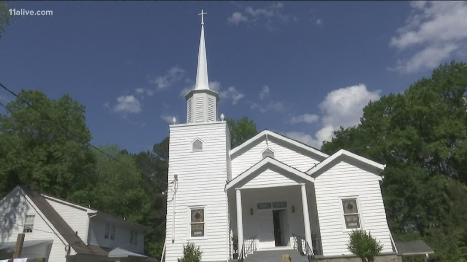 New Hope AME celebrated during a special Sunday service. The church dates back to 1869.