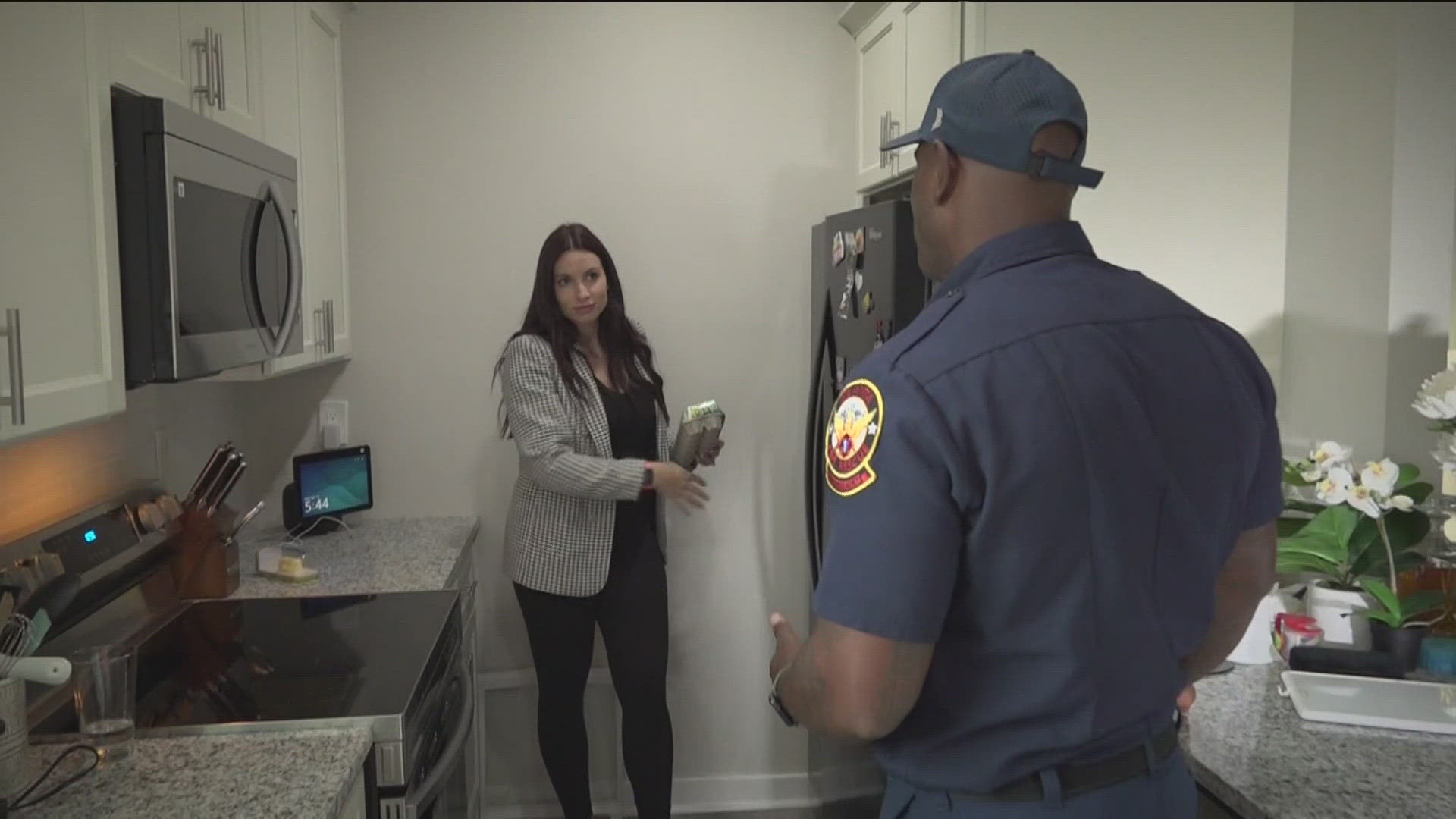 Atlanta police officer Andrea Jones and firefighter Ryan Jones are the latest beneficiaries of the 'Secure Neighborhoods' housing program