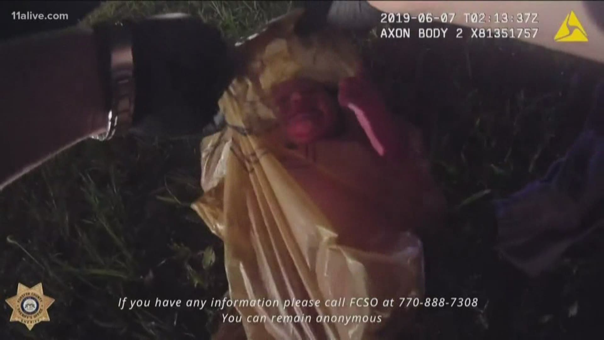 The Forsyth County Sheriff’s Office released the video as they continue to search for the possible mother of the child.