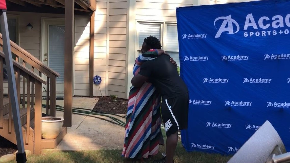 Grady Jarrett of the Falcons surprises former teacher