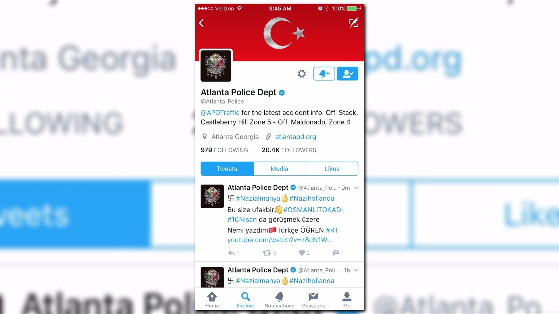 Atlanta Police Twitter account hacked along with other major accounts ...