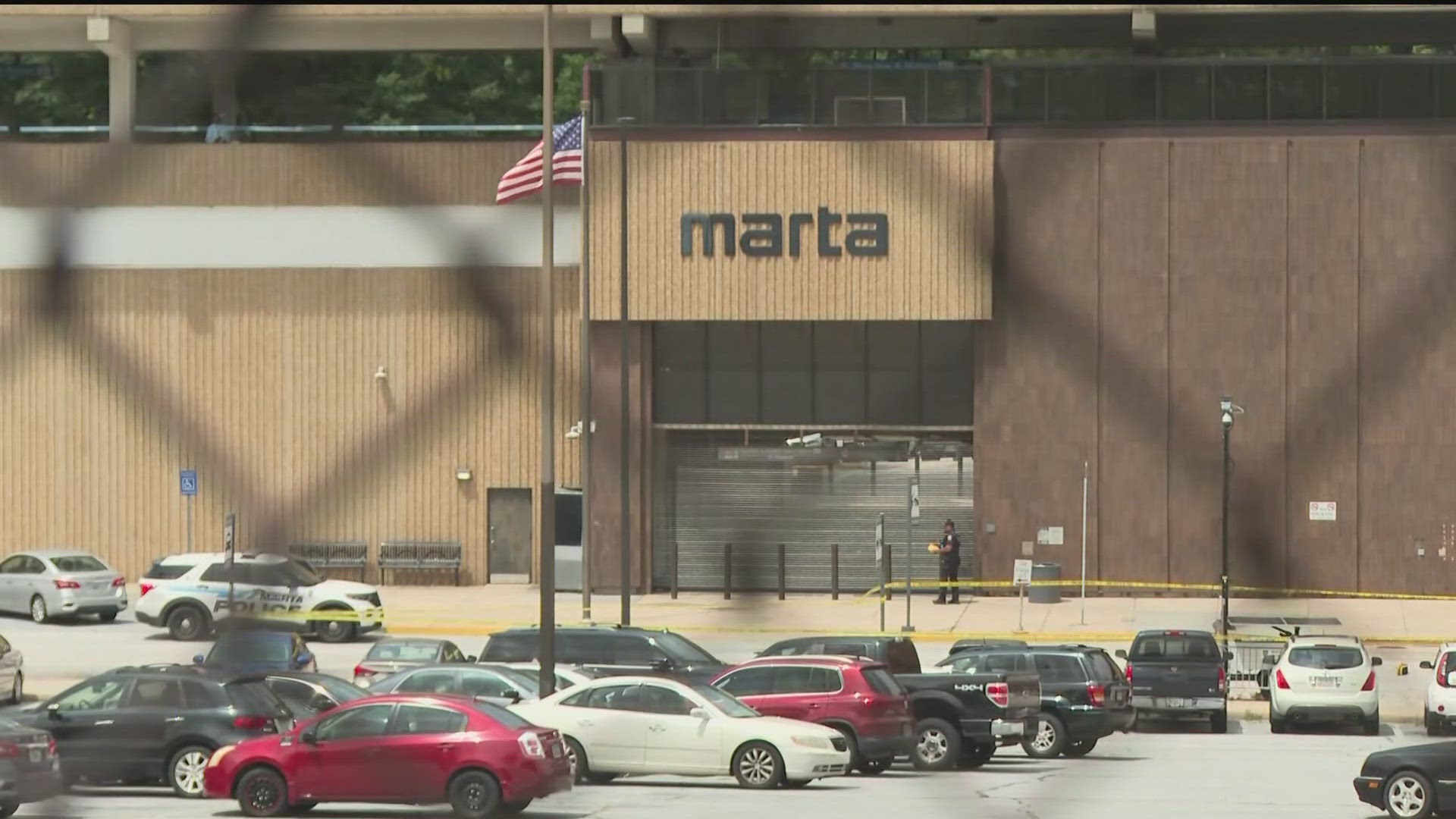 MARTA police are investigating after a shooting at the Hamilton E. Holmes station. 