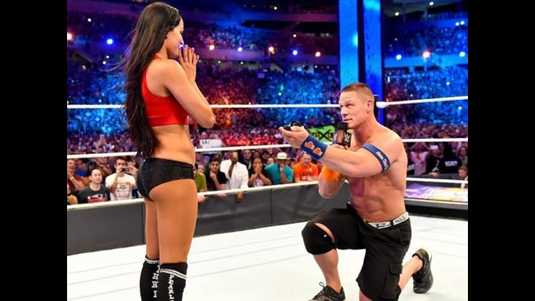 WWE's John Cena proposes to Nikki Bella with HUGE diamond