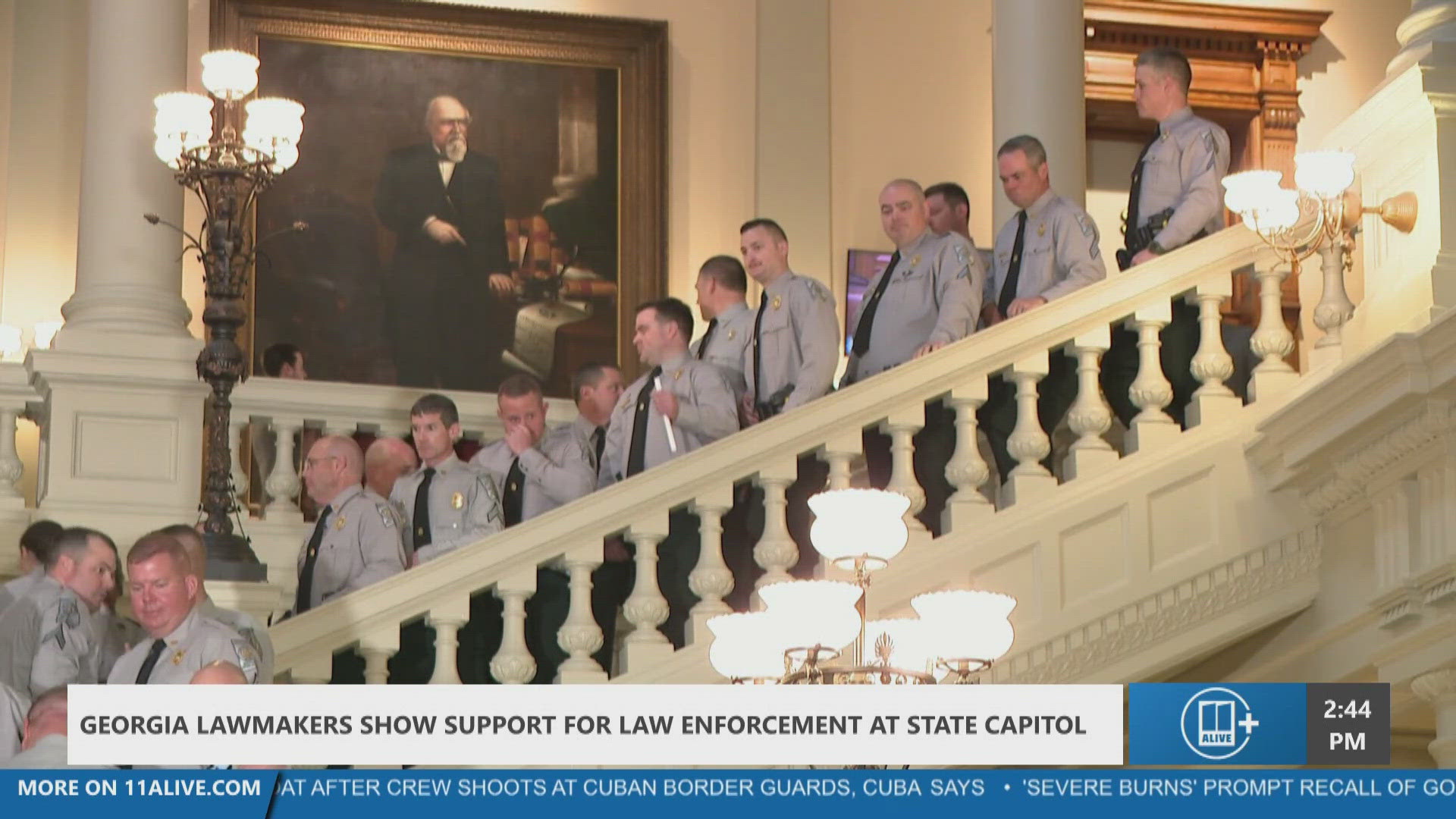 Georgia lawmakers show support for law enforcement at state capitol ...