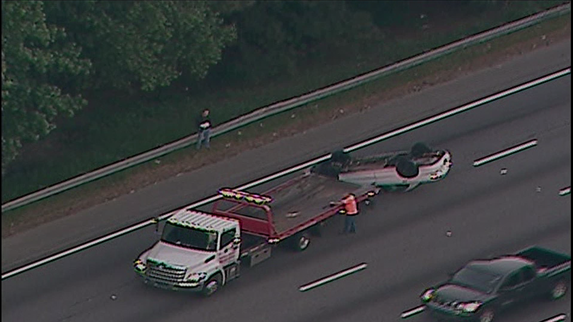 TRAFFIC ALERT | Overturned vehicle causes major delays on I-285 WB at N ...