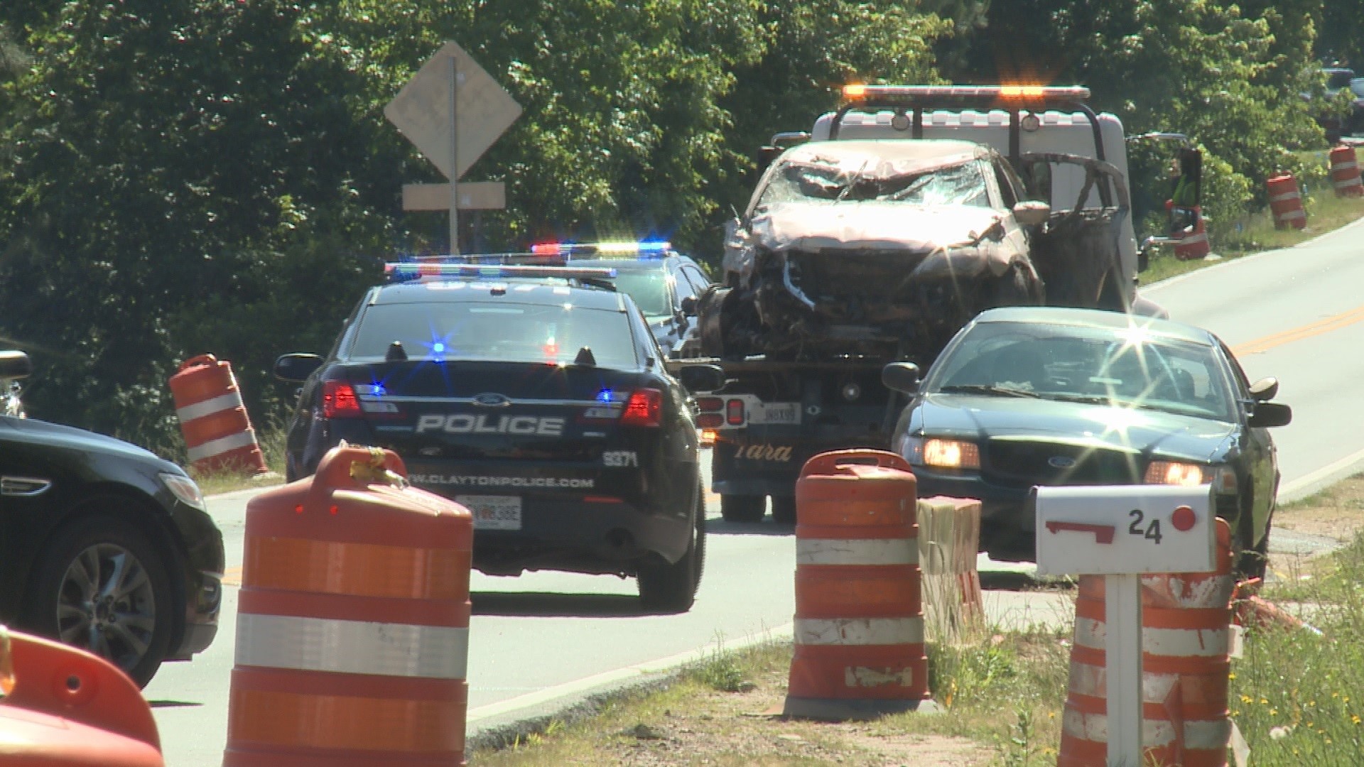 3 dead after chased car flips into pond | 11alive.com