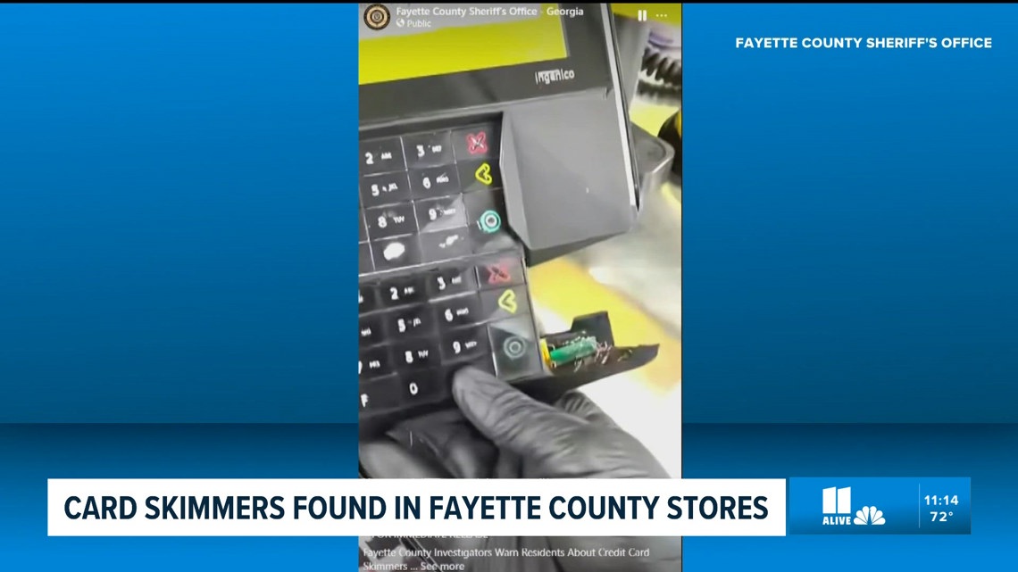 Fayette County investigators warn consumers about a scam involving credit card skimmers, urging customers to call police if they encounter the devices