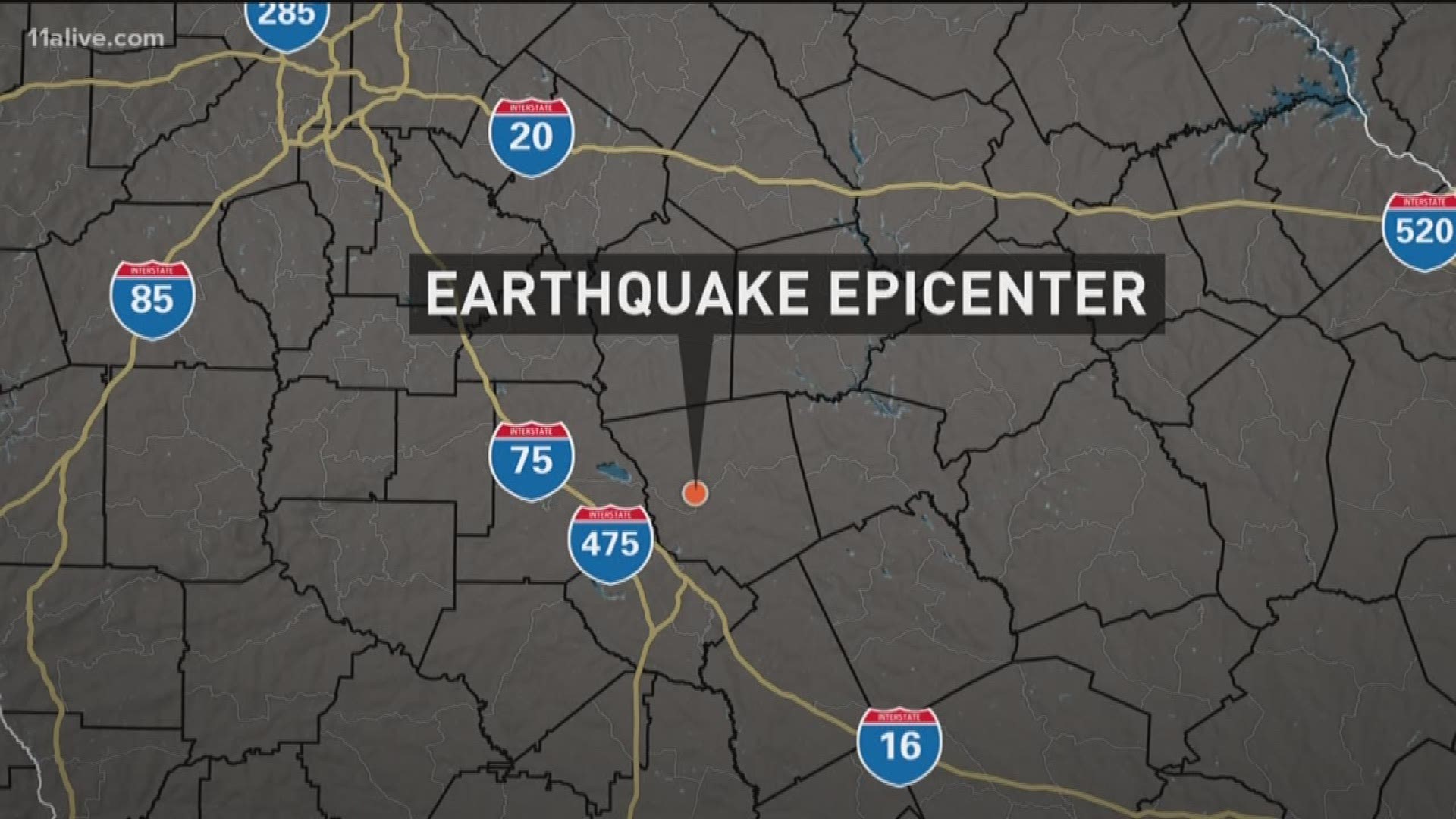 Small earthquake shakes parts of middle Georgia Saturday morning