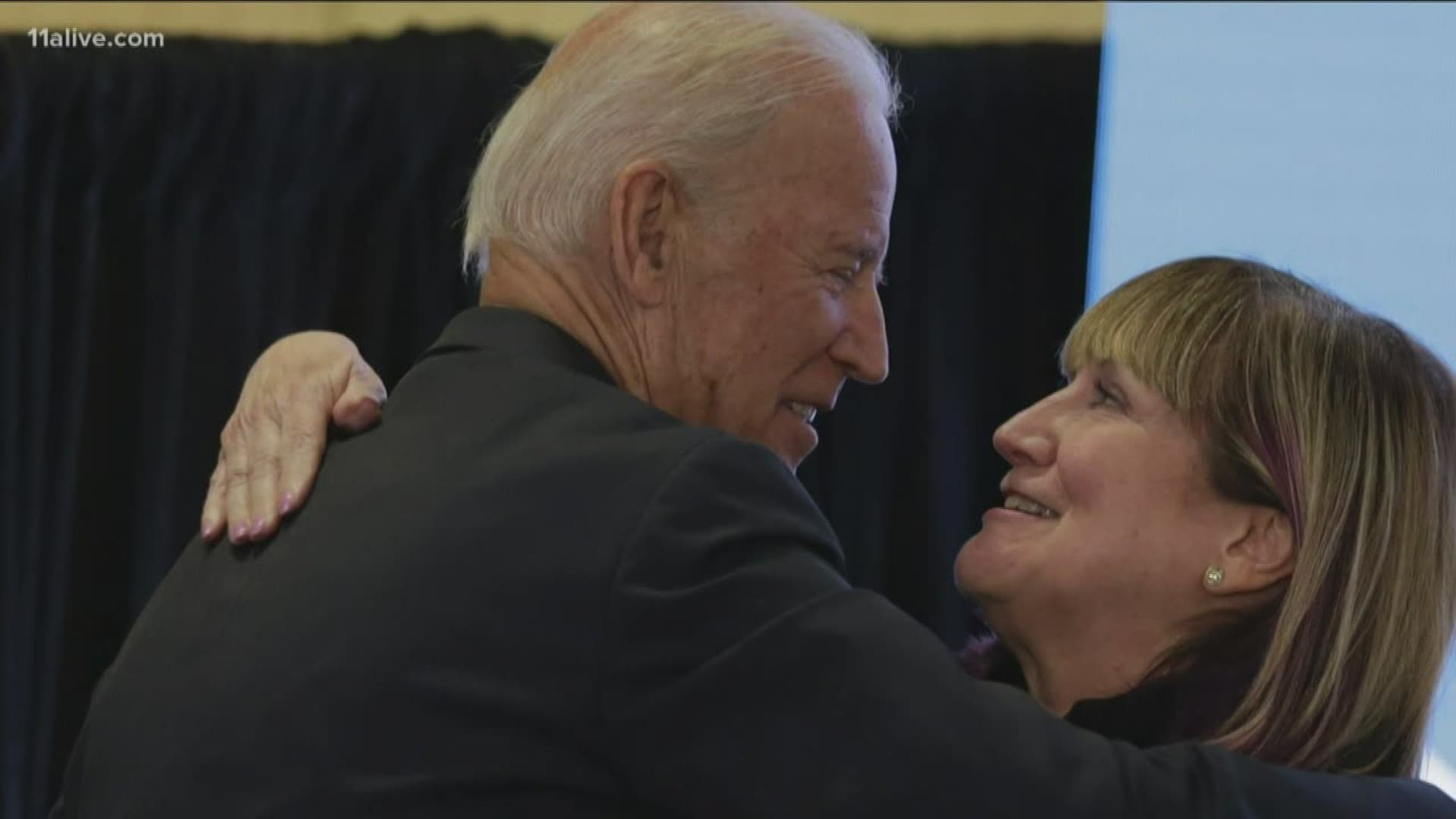 The former Vice President came under fire for allegations of inappropriate touching. The Atlanta mayor tweeted her support for Biden.