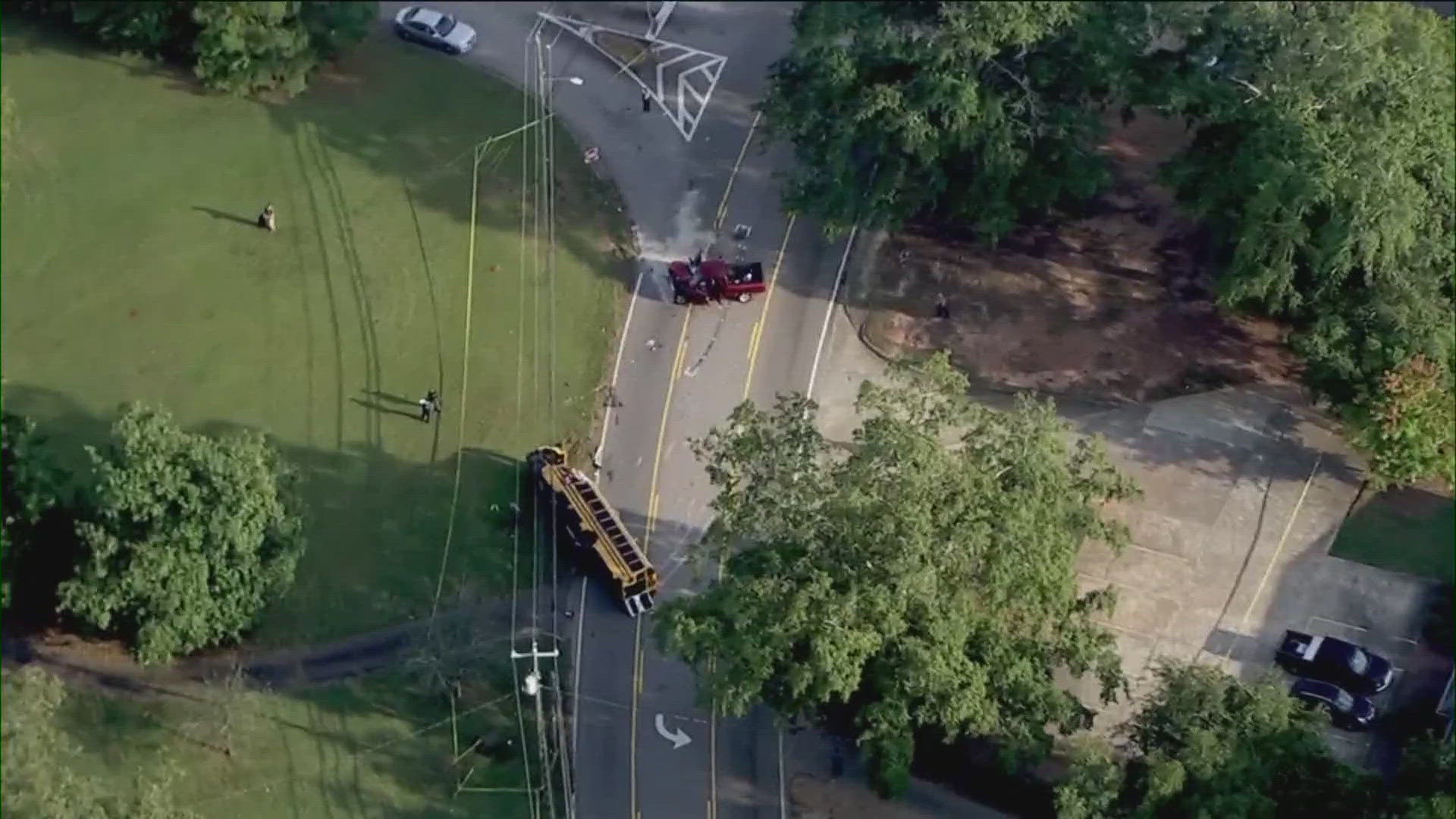 Injuries are being reported after a school bus was involved in a crash in Troup County on Thursday afternoon, according to the school district.