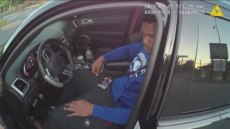 Bodycam video | Traffic stop involving Jalen Carter