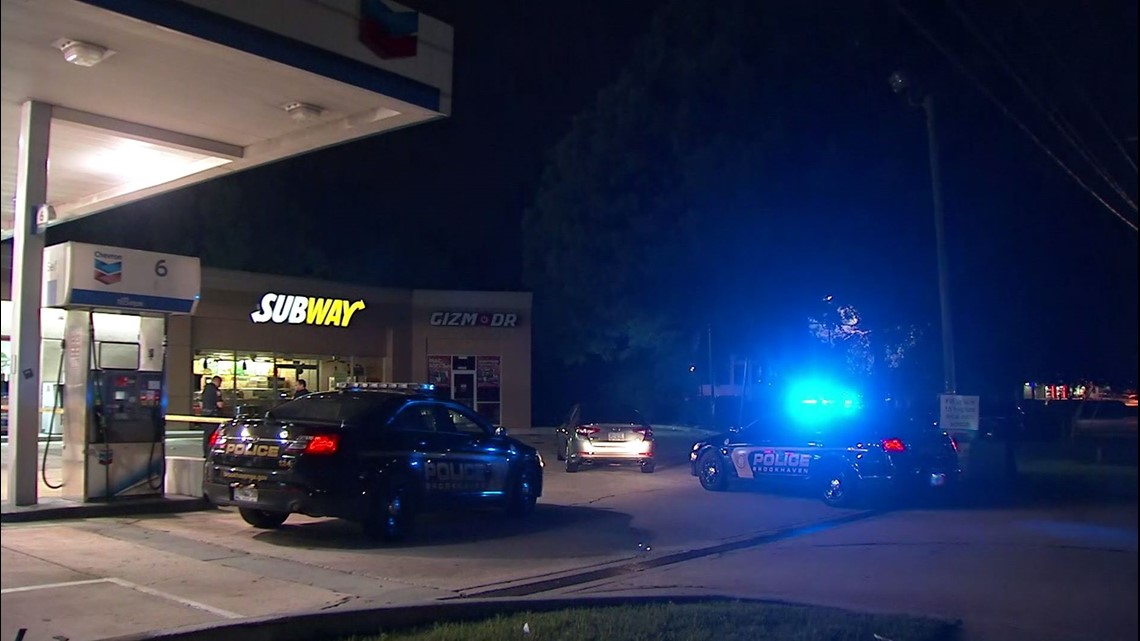 Stabbing investigation underway at Brookhaven gas station