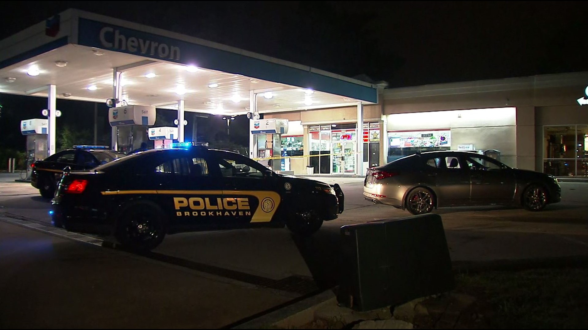 Stabbing investigation underway at Brookhaven gas station