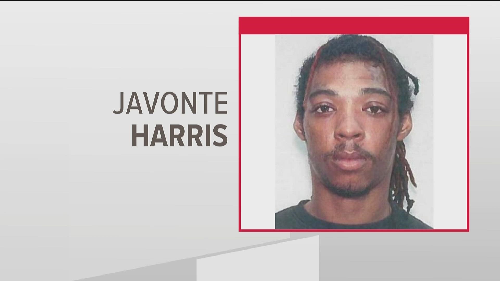 Police need help finding Javonte Harris, who is wanted for cruelty to children and felony murder. The child's mother, Malisha Sasfras, was arrested earlier.