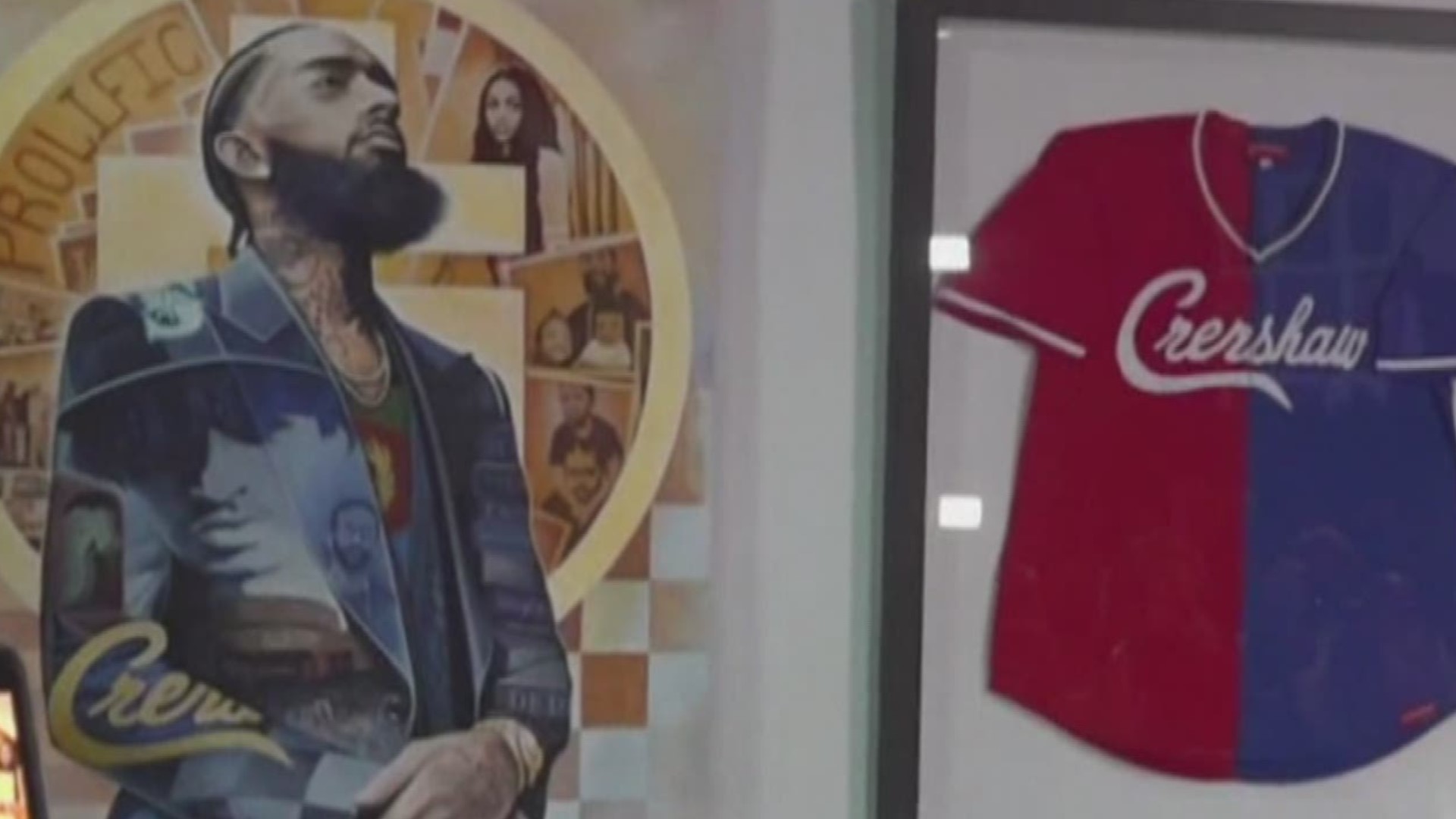 T.I. helped unveil the new pieces at the museum on Tuesday night in Atlanta. The entertainer and mogul spoke to 11Alive about how Nipsey Hussle inspired him and the story he hopes to tell with the new exhibit at the Trap Music Museum.