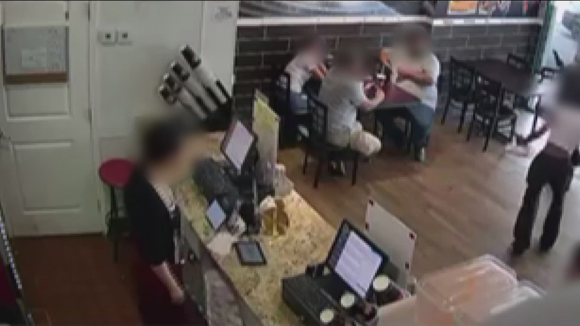 Police say it happened at the Touchdown Wings in Morrow on Sunday.