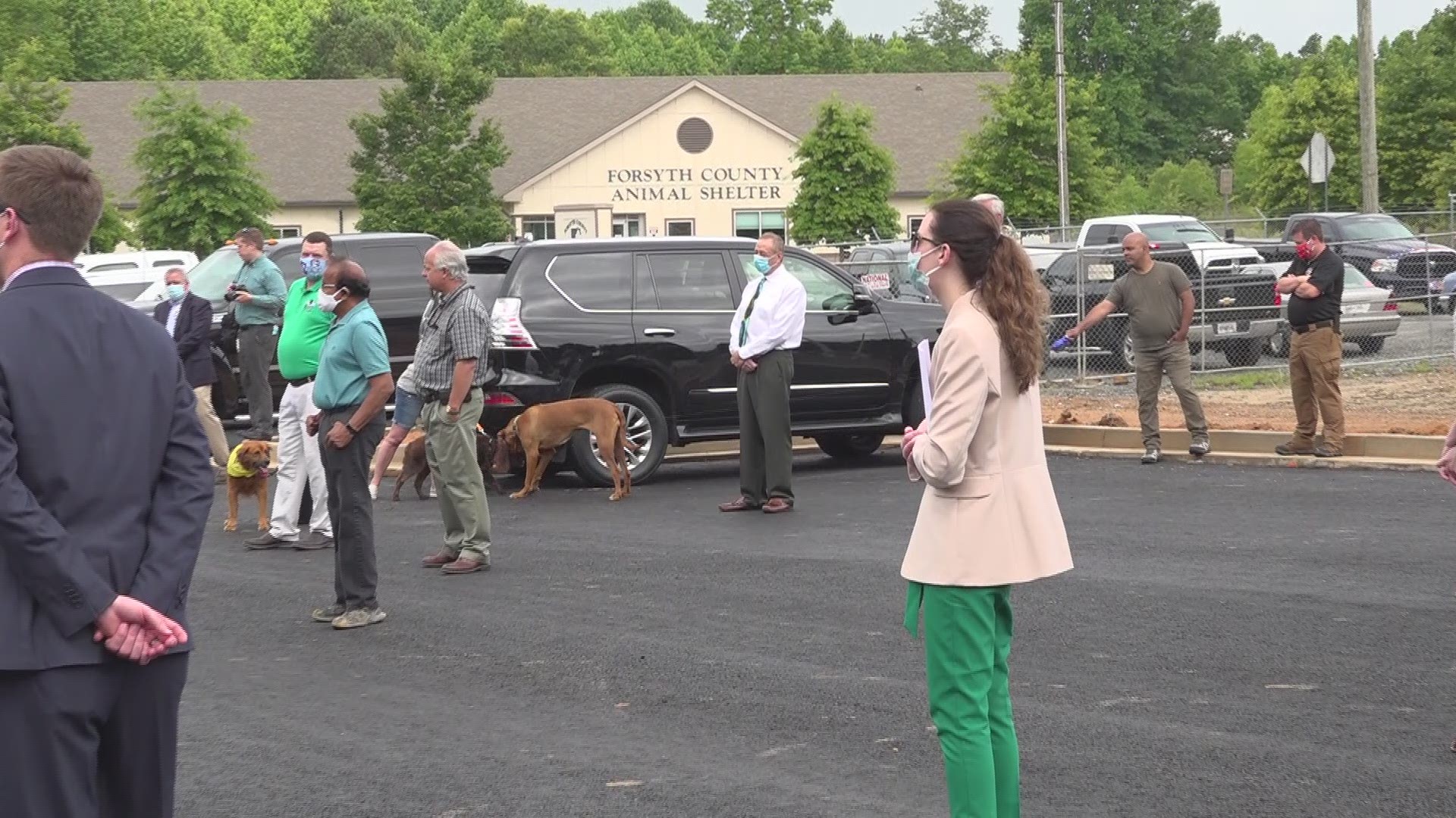The Forsyth County Animal Shelter is getting a new dog park across the street from the main facility.