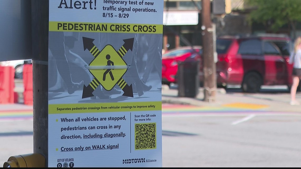 Phase 2: 'Pedestrian scramble' extended at rainbow crosswalks in ...