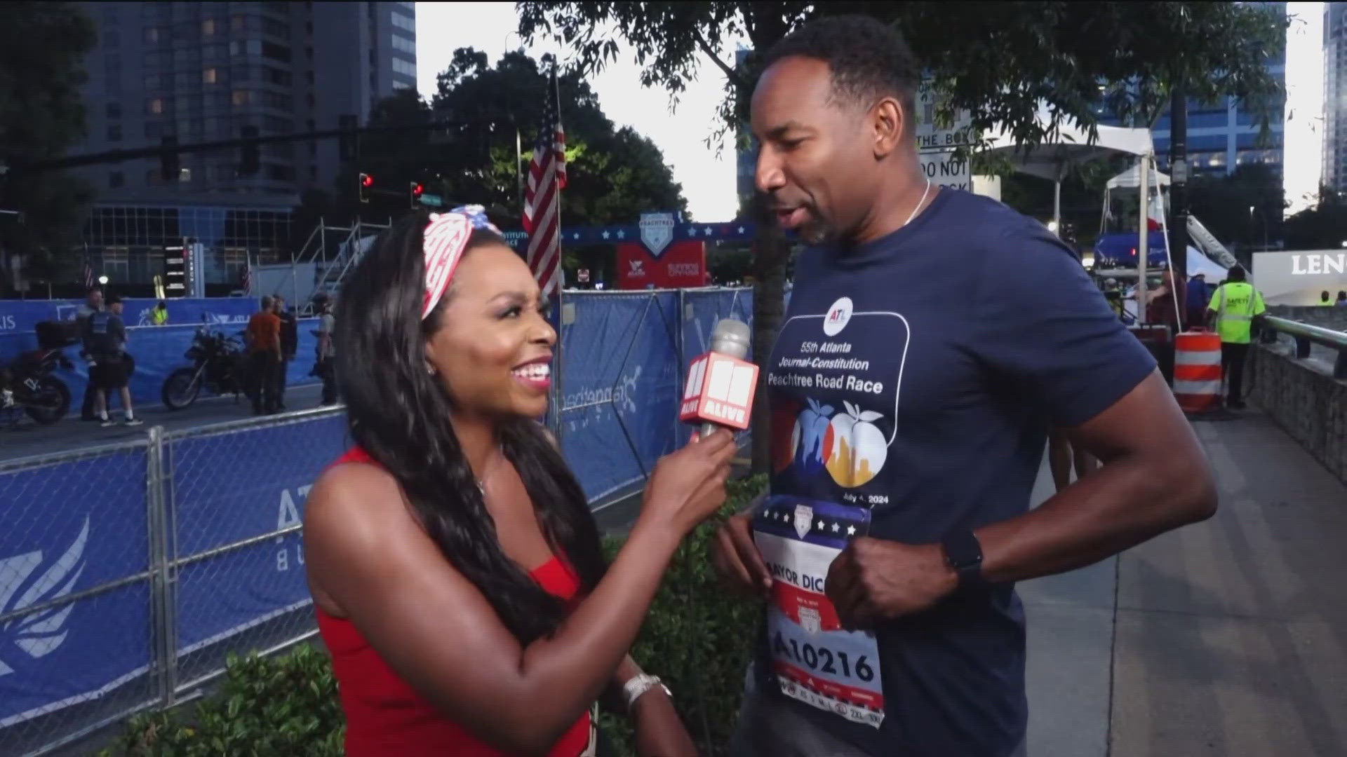 Mayor Andre Dickens is ready to run the AJC Peachtree Road Race. He chats with our Aisha Howard about the race.