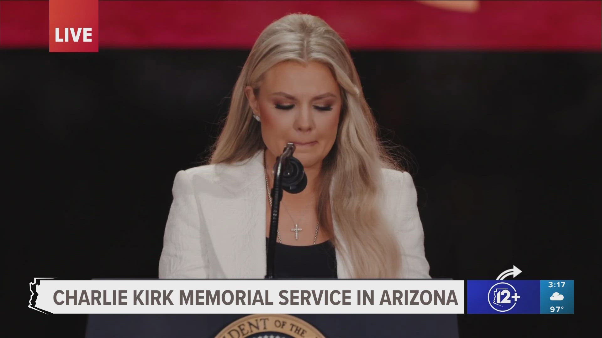 One moment that brought applause from the crowd on Sunday came when Erika Kirk expressed forgiveness for "that man, that young man."